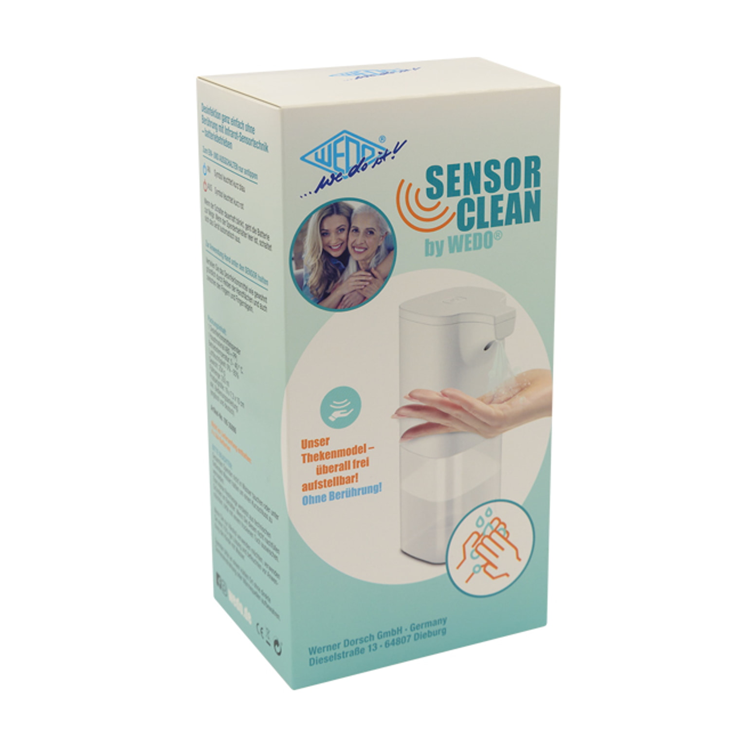 WEDO Spender Desinfektion 350 ml ws, Tischmodell mit Sensortechnik