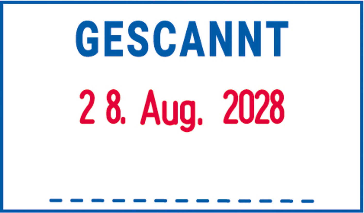 WEDO Stempel Datum Gescannt, Trodat 5430/OP Prof. Edelstahl