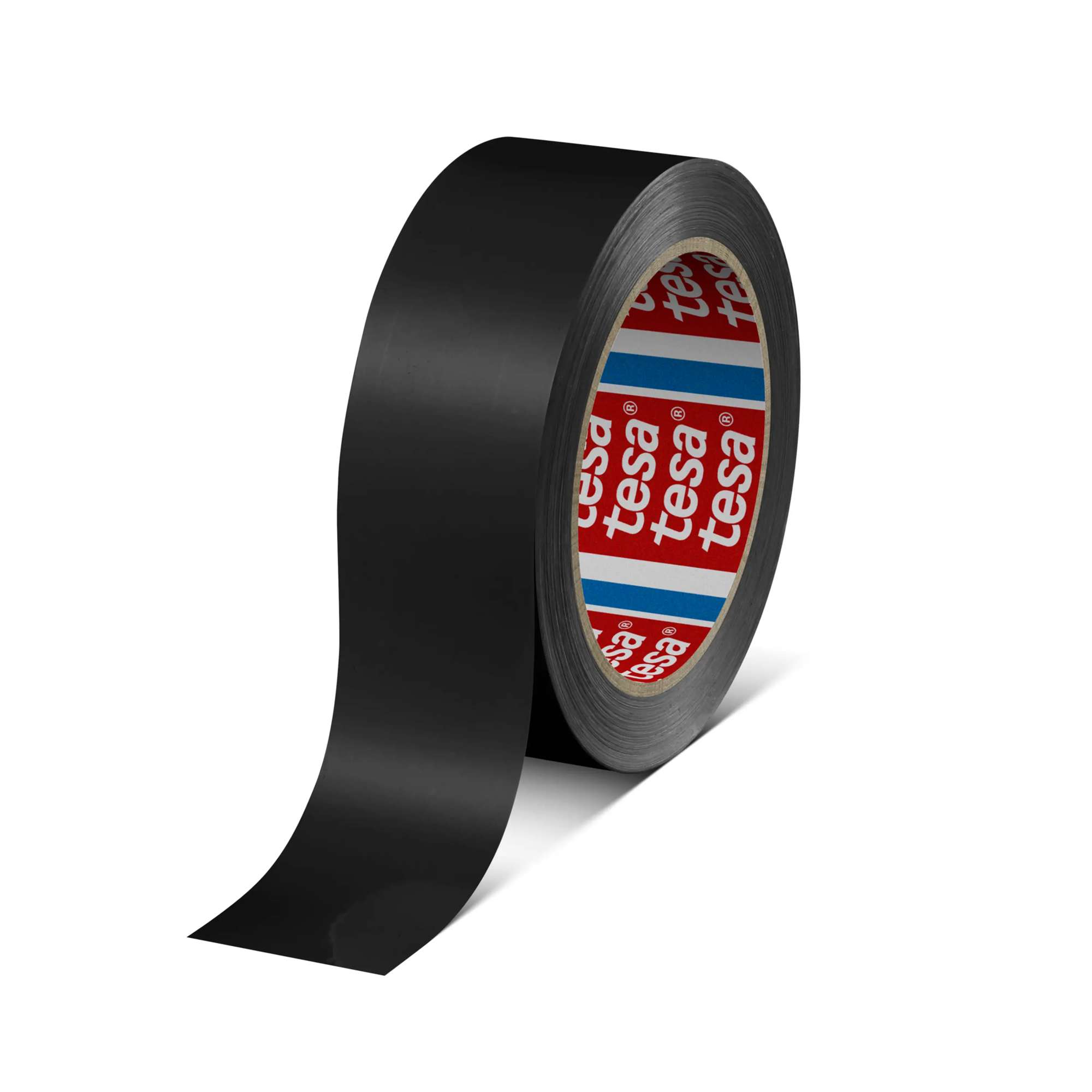 tesa 60404 PVC Klebeband fuer Innenverpackungen, 66 m x 38 mm, schwarz