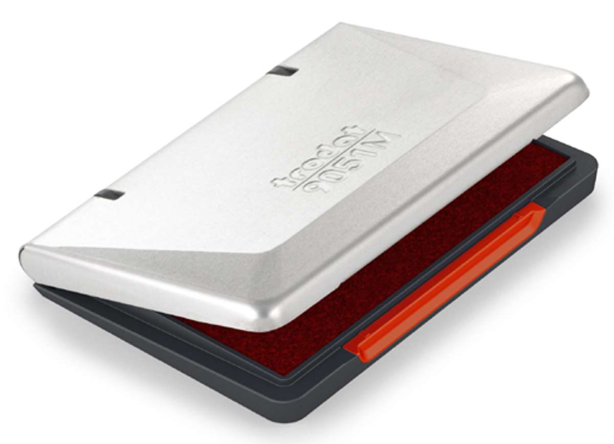 WEDO Stempelkissen Metall rt, Trodat 9053M 16x9cm