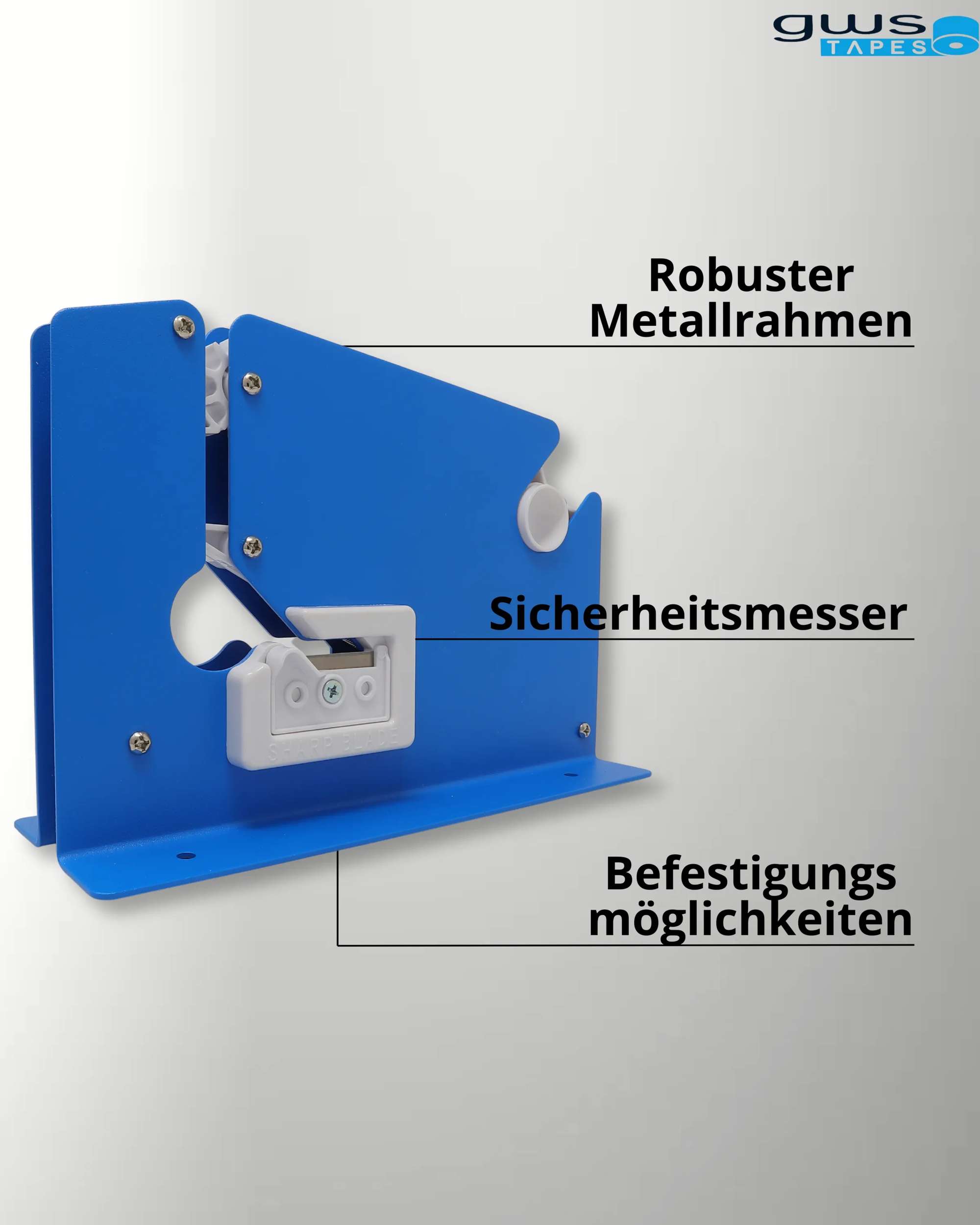 420091-000 gws Beutelverschlussmaschine für Rollen bis 12 mm, blau