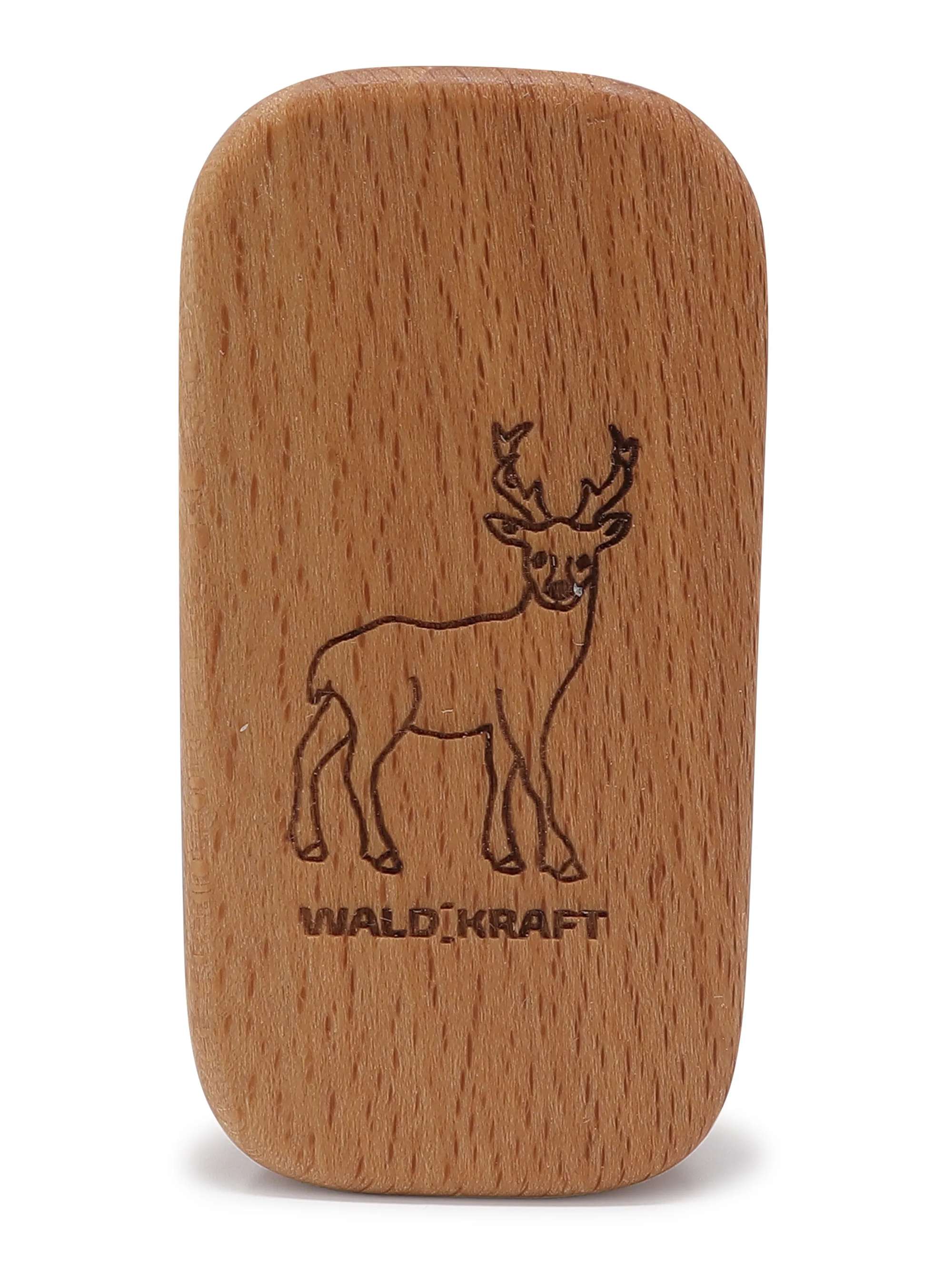 WALDKRAFT Kinder-Nagelbuerste Blackforest hochwertige Nagel-Buerste fuer Kinderhaende aus Buchenholz Borsten aus Fibre vegan (Reh, Fibre-Borsten)