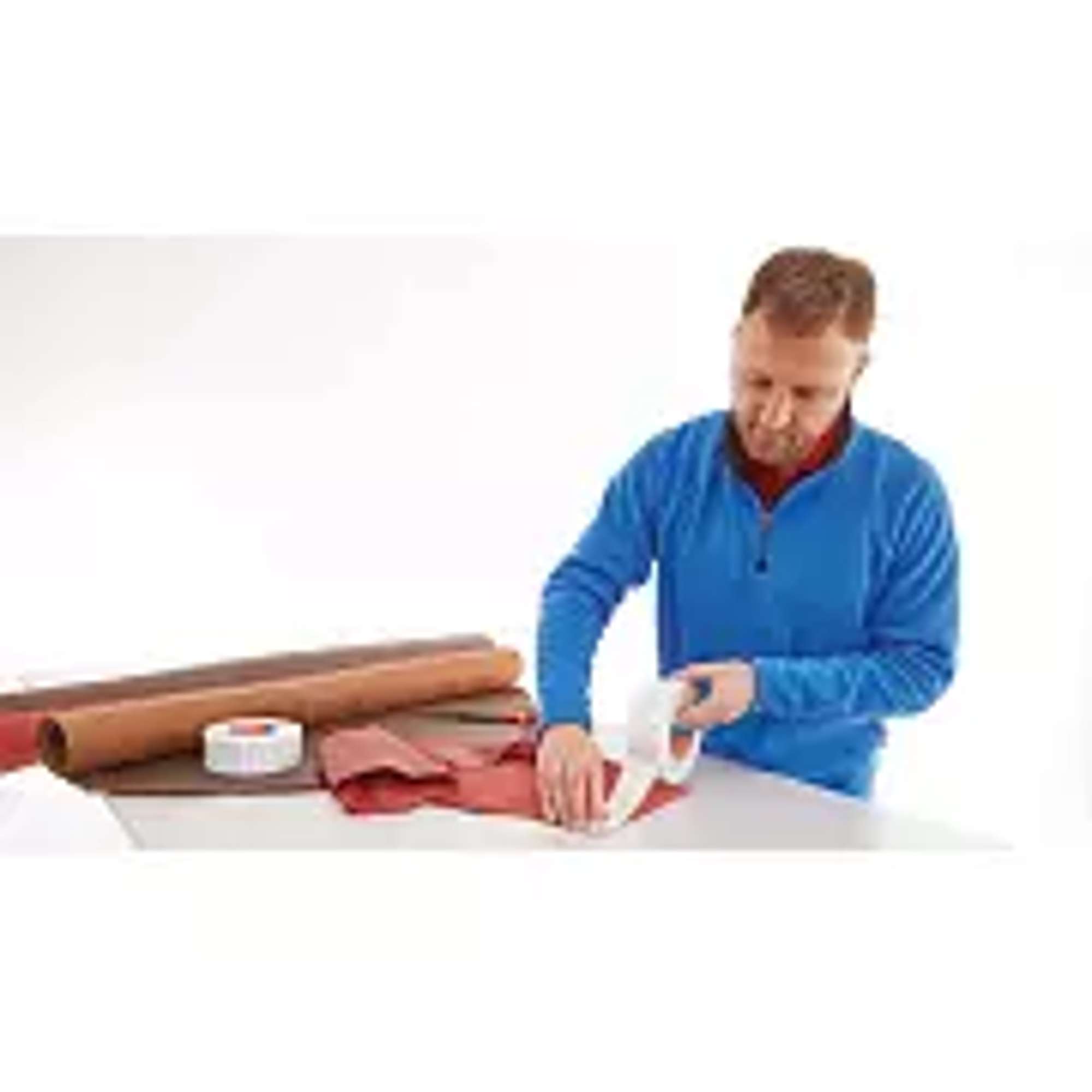 4943-000 tesafix 4943 doppelseitiges Klebeband mit Vliestraeger, 50 m x 38 mm, transluzent