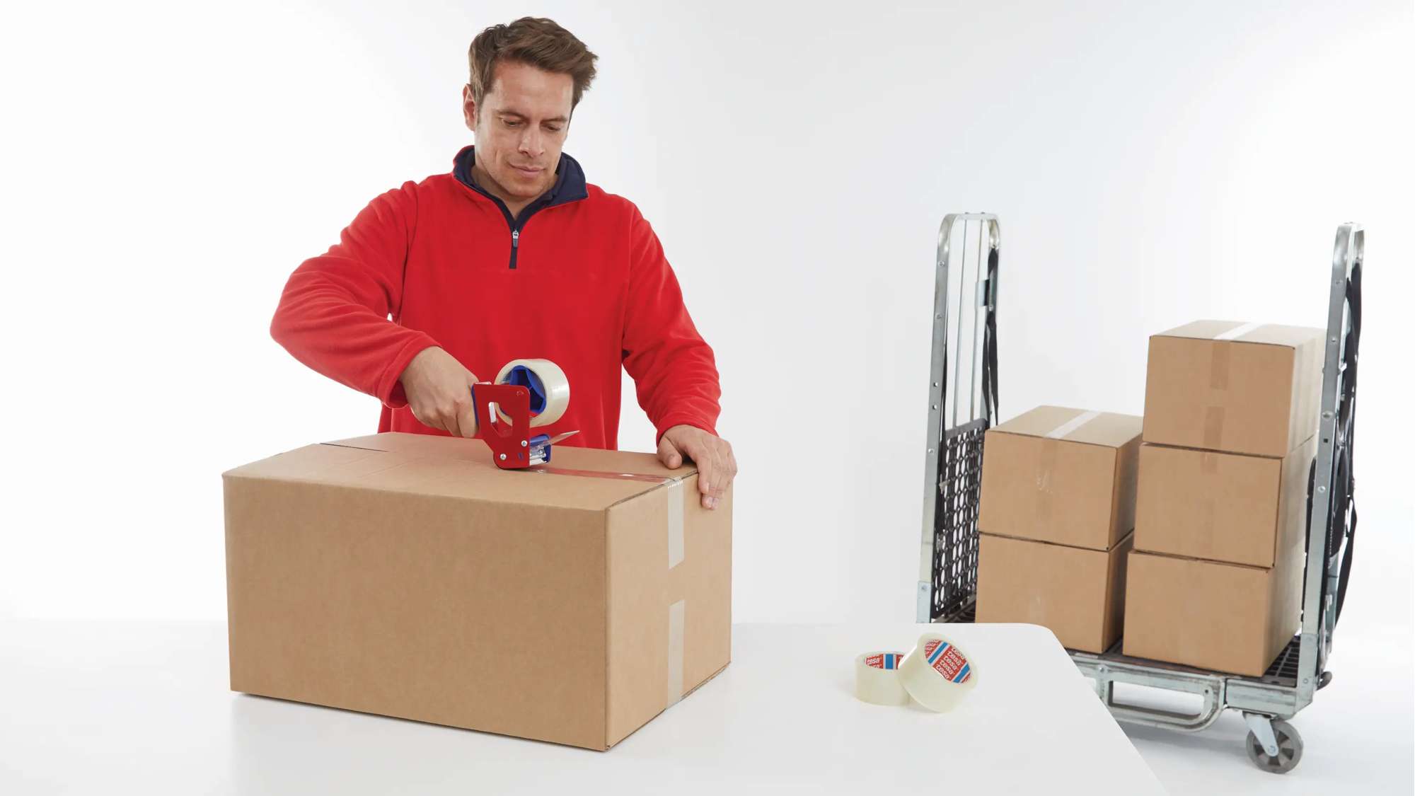 64014-000 tesa 64014 Packband PP leise, 66 m x 50 mm, transparent