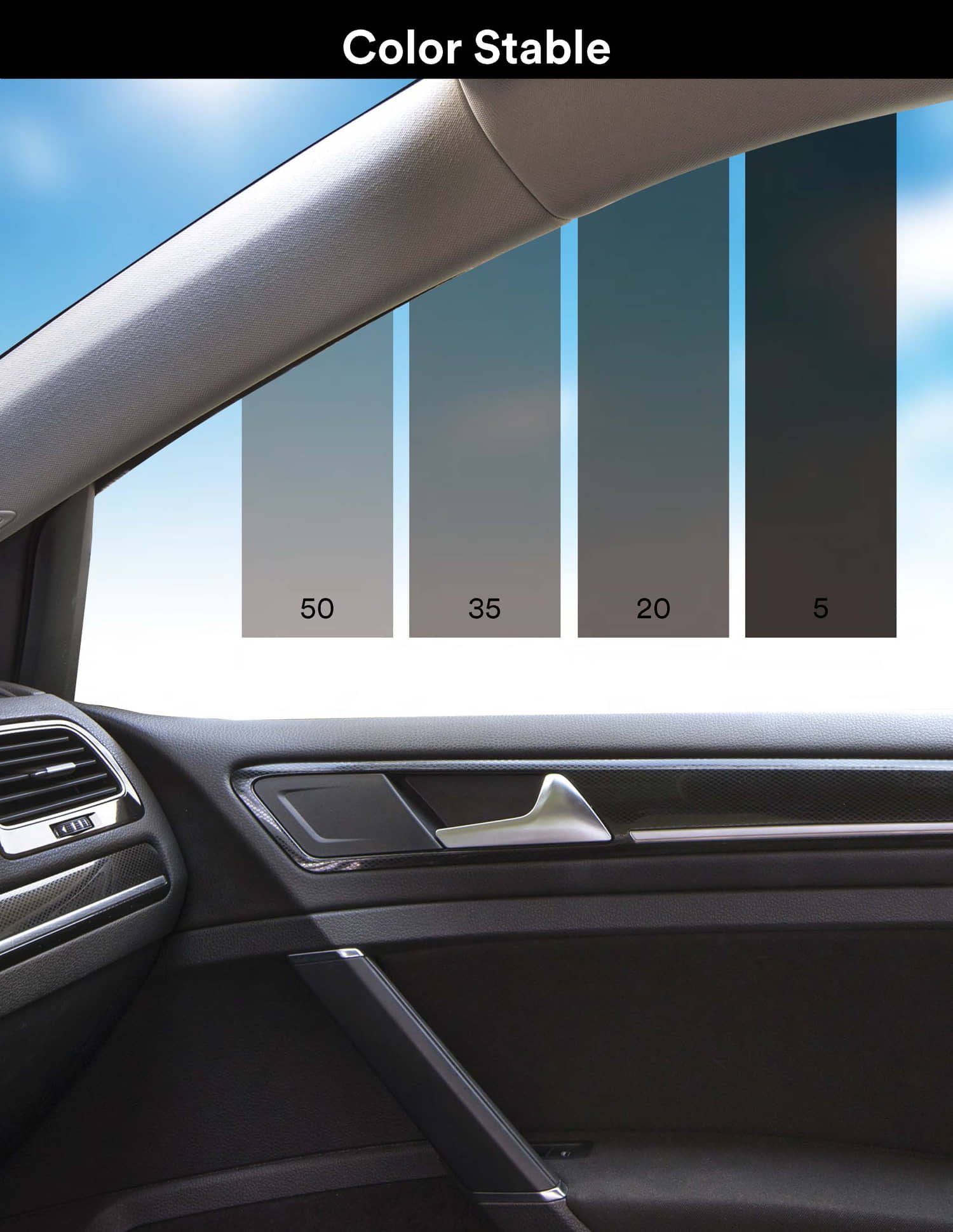 3M Automotive Window Film, Colour Stable Serie, CS IR 5, Logo, 508 mm x 30,48 m