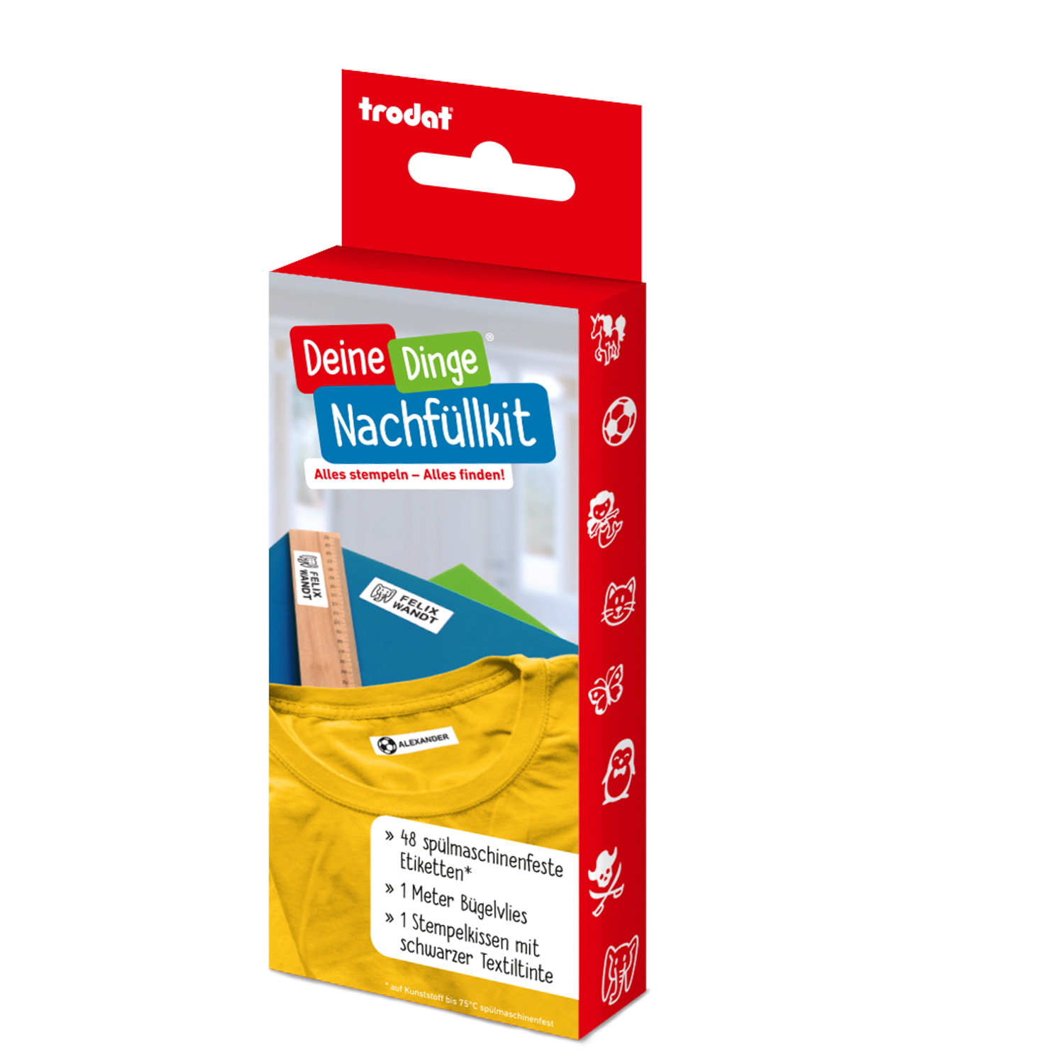 WEDO Trodat Nachfüllkit Set, für Deine Dinge Stempel