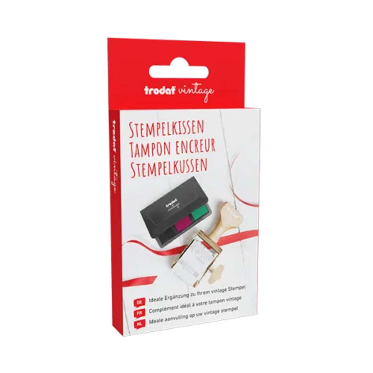 WEDO Trodat Vintage Kissen, Glückwünsche 3 Farben