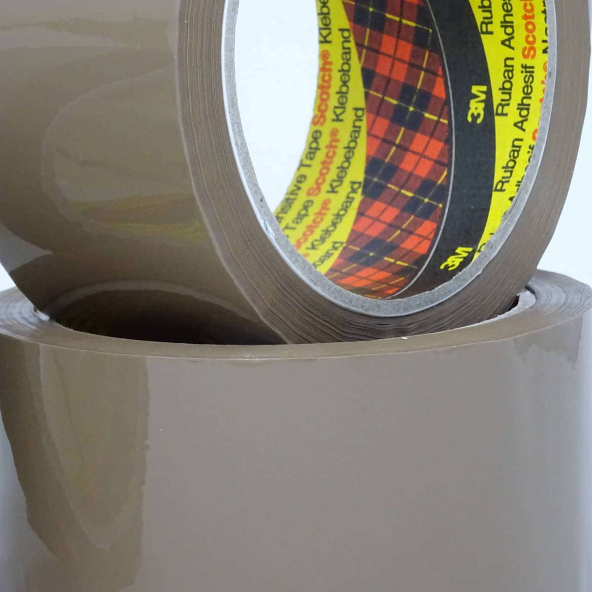 3M305-001 3M 305 Scotch PP Packband leise abrollend, 66 m x 50 mm, braun