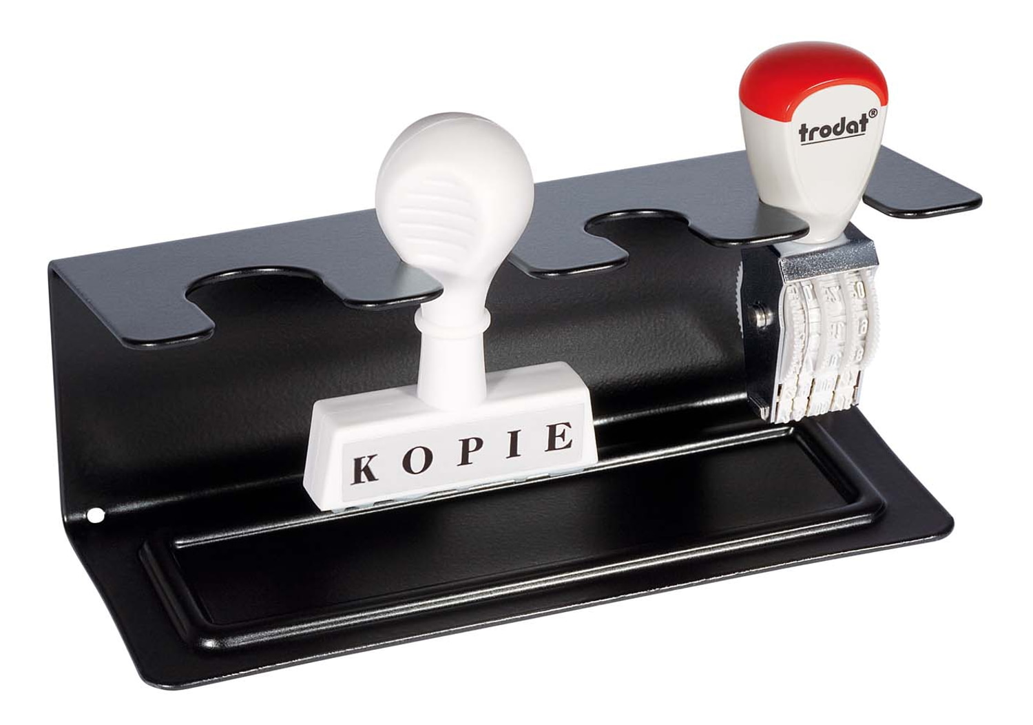 WEDO Stempelträger 4er gerade, sw