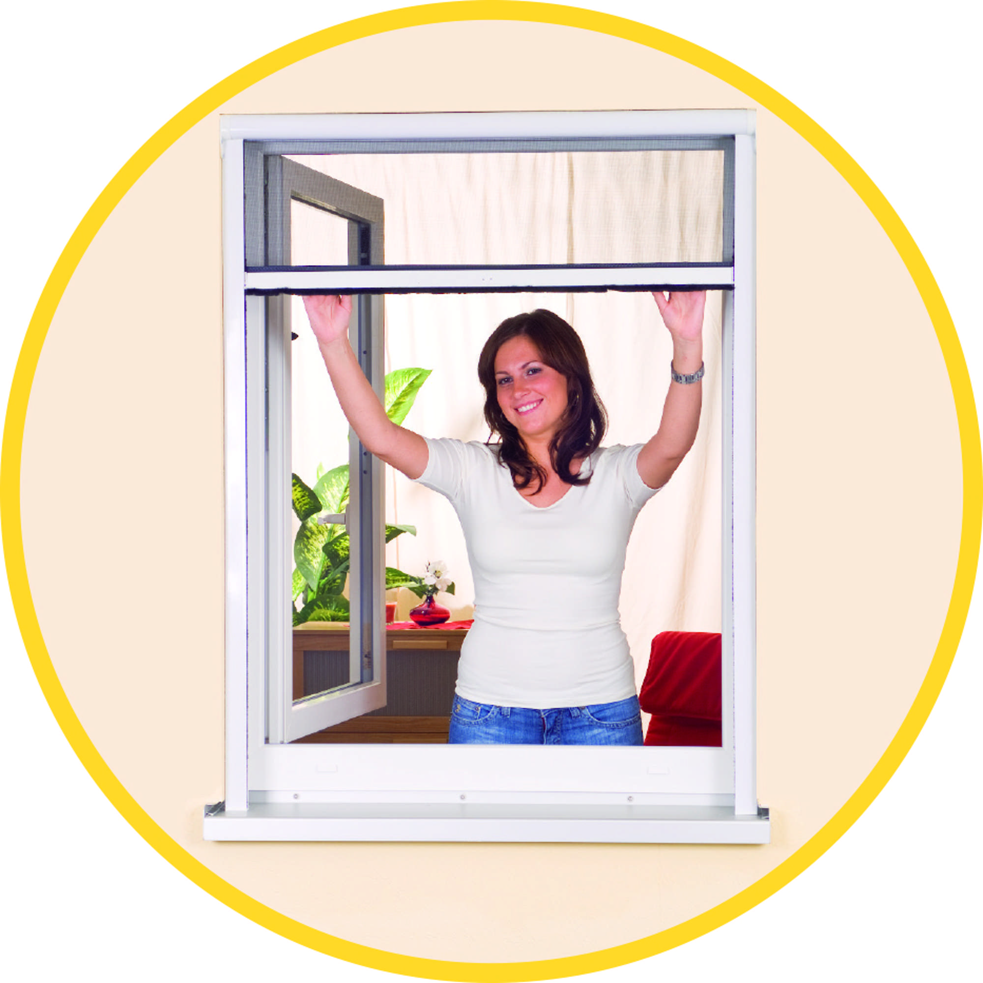 3120-000 IS-A-PVC-Rollo Fenster 125 x 150 cm weiss whiteLINE