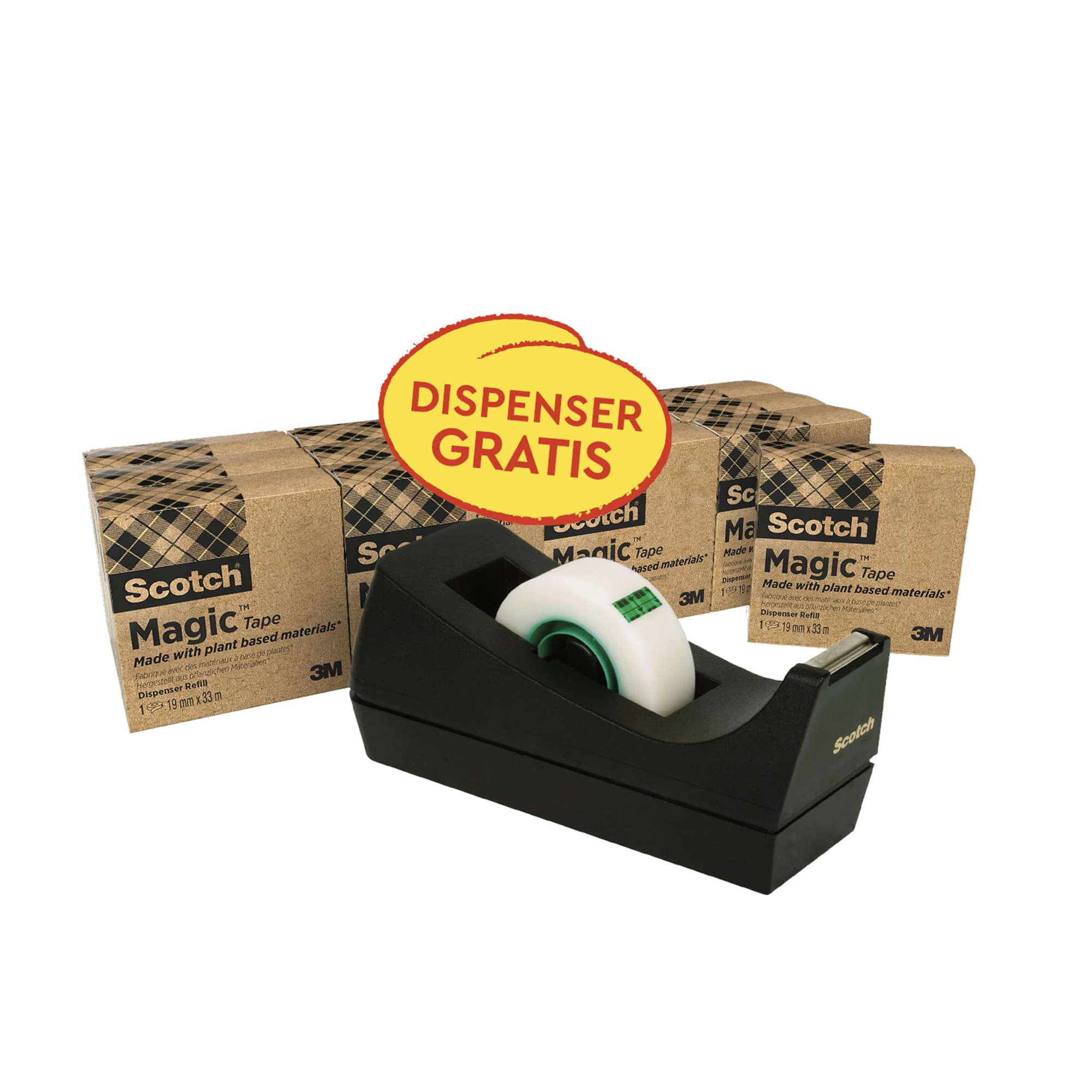 3M900C3814-PARENT 3M Scotch Magic Klebeband, mit pflanzlichem Klebstoff