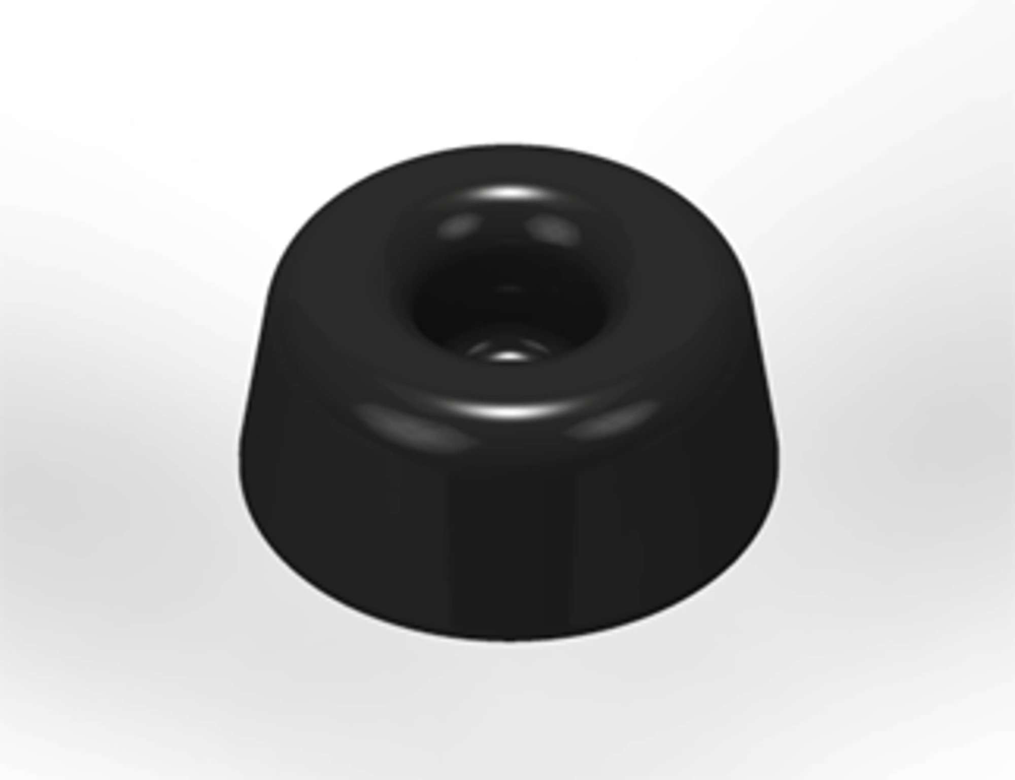 3M Bumpon SJ5009 Elastikpuffer, Schwarz, 22,3 x 10,1 mm, Klebstoff Natur-Kautschuk R-30