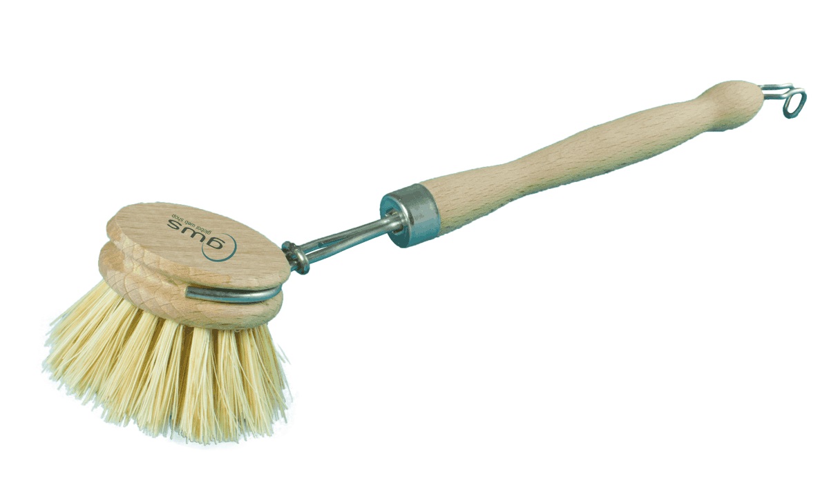 B1003-000 gws Spülbürste Holz Rundkopf 24cm Fibre, wechselbarer Rundkopf