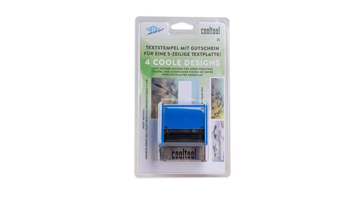 WEDO Stempel m. Gutschein sw, Imprint 8912 5-zeilig