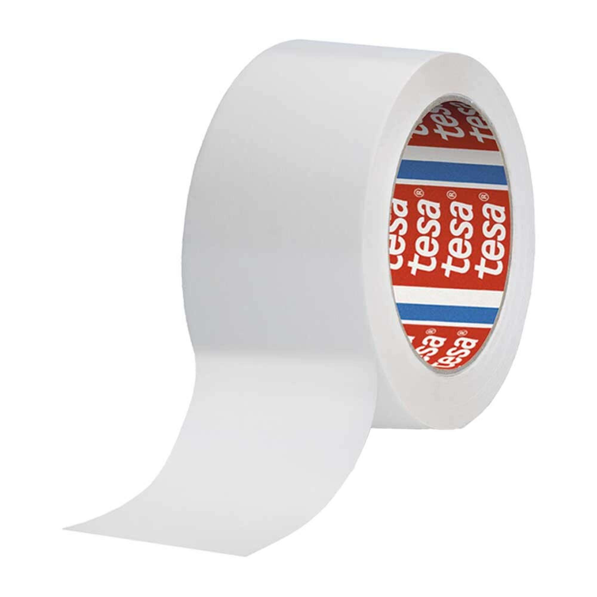 tesa 60412 Packband aus recyceltem Polyester, 990 m x 150 mm, weiss