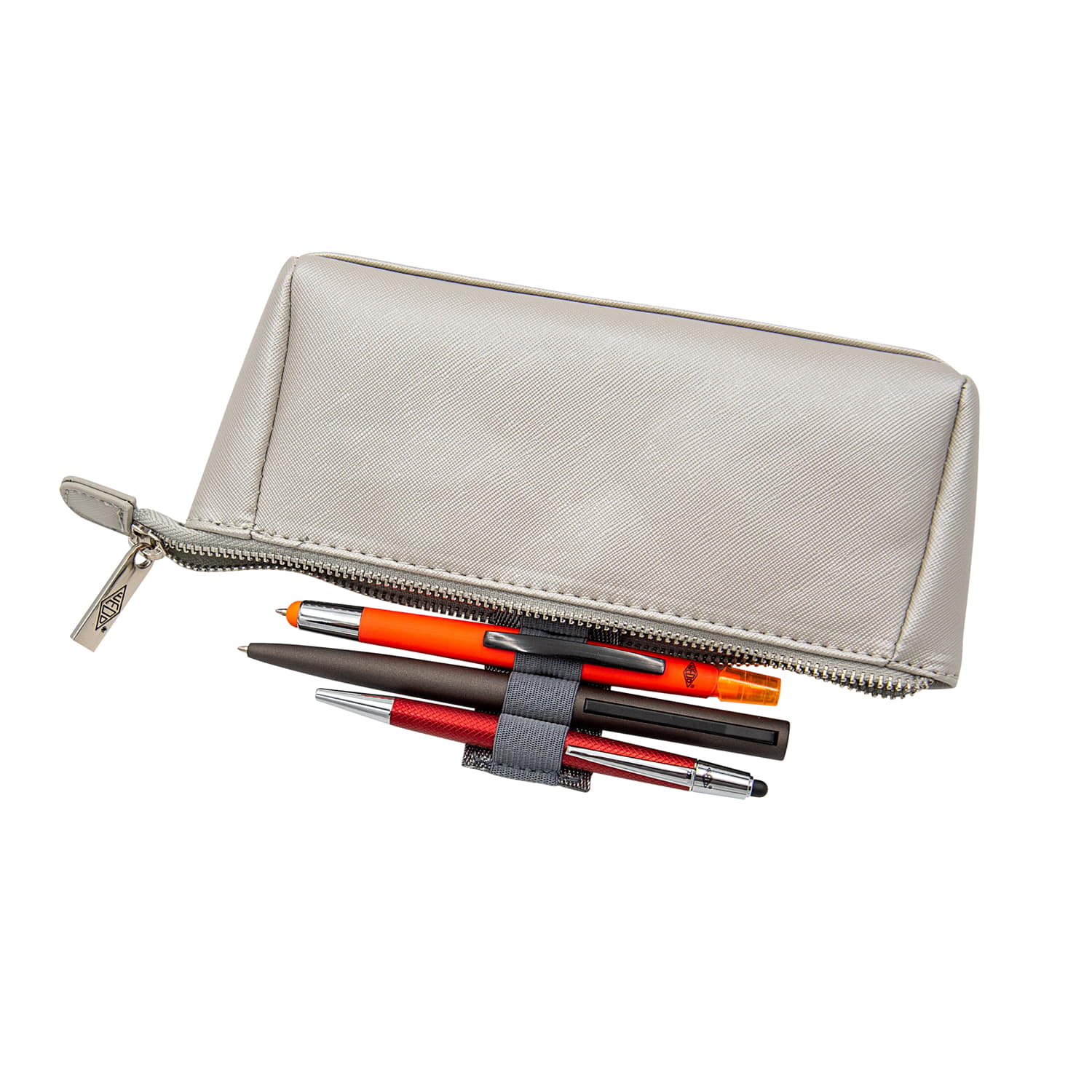 WEDO Mäppchen Clutch silber, metallic
