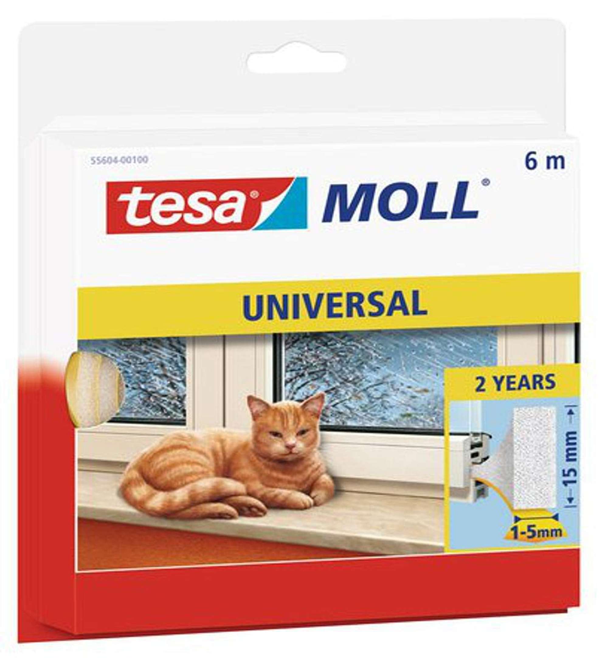 tesamoll UNIVERSAL Schaumstoff 55604, 6 m x 15 mm