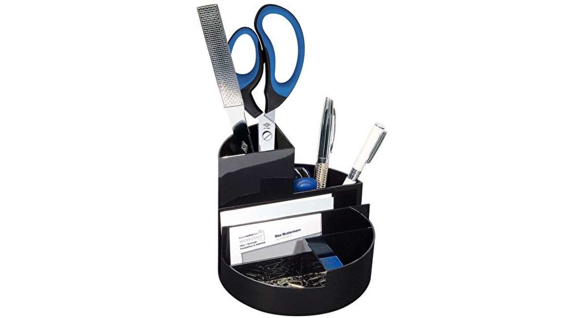 WEDO Butler Rundbox sw, 6+1 Fächer