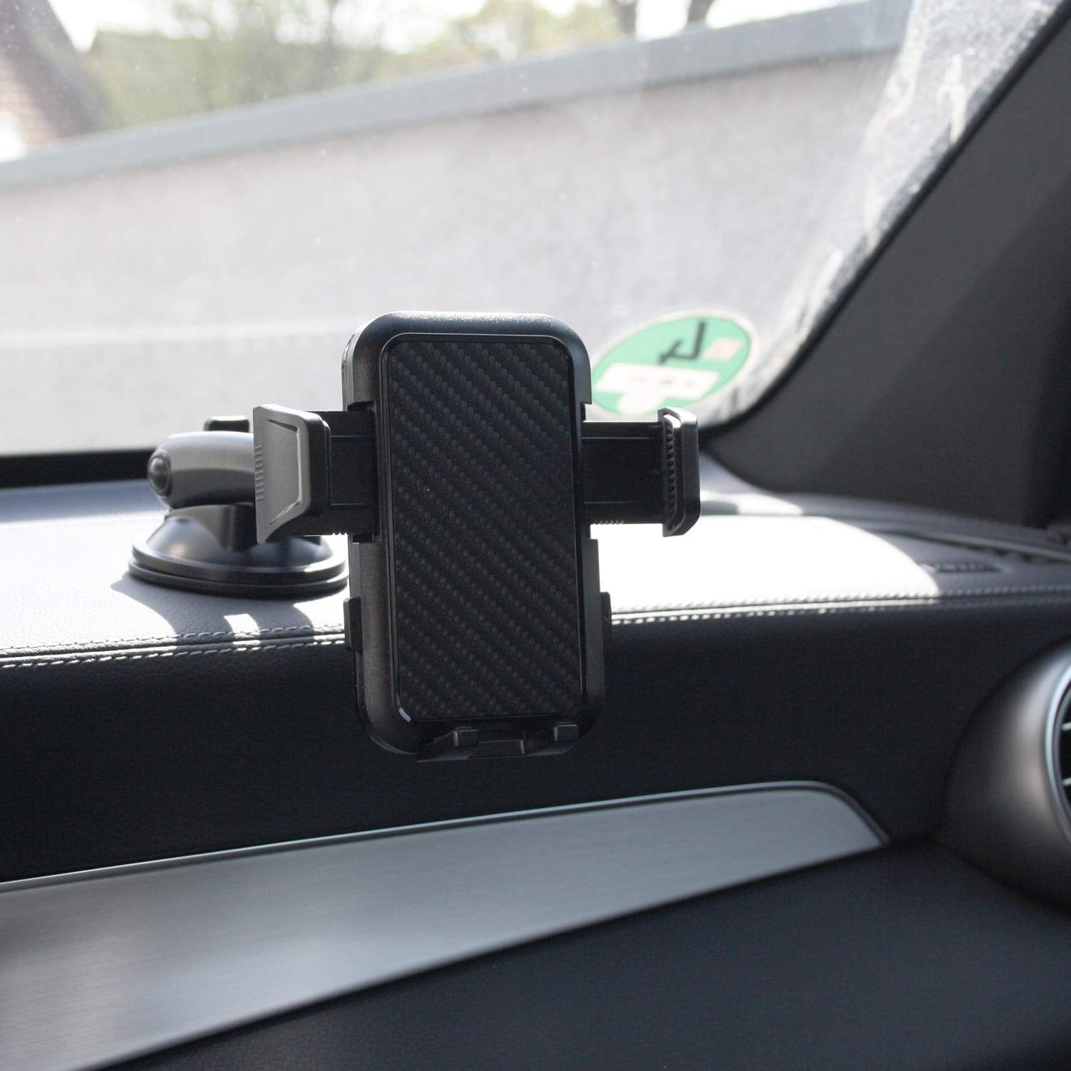 WEDO Smartphonehalter KFZ sw, mit Saugnapf und Klemme