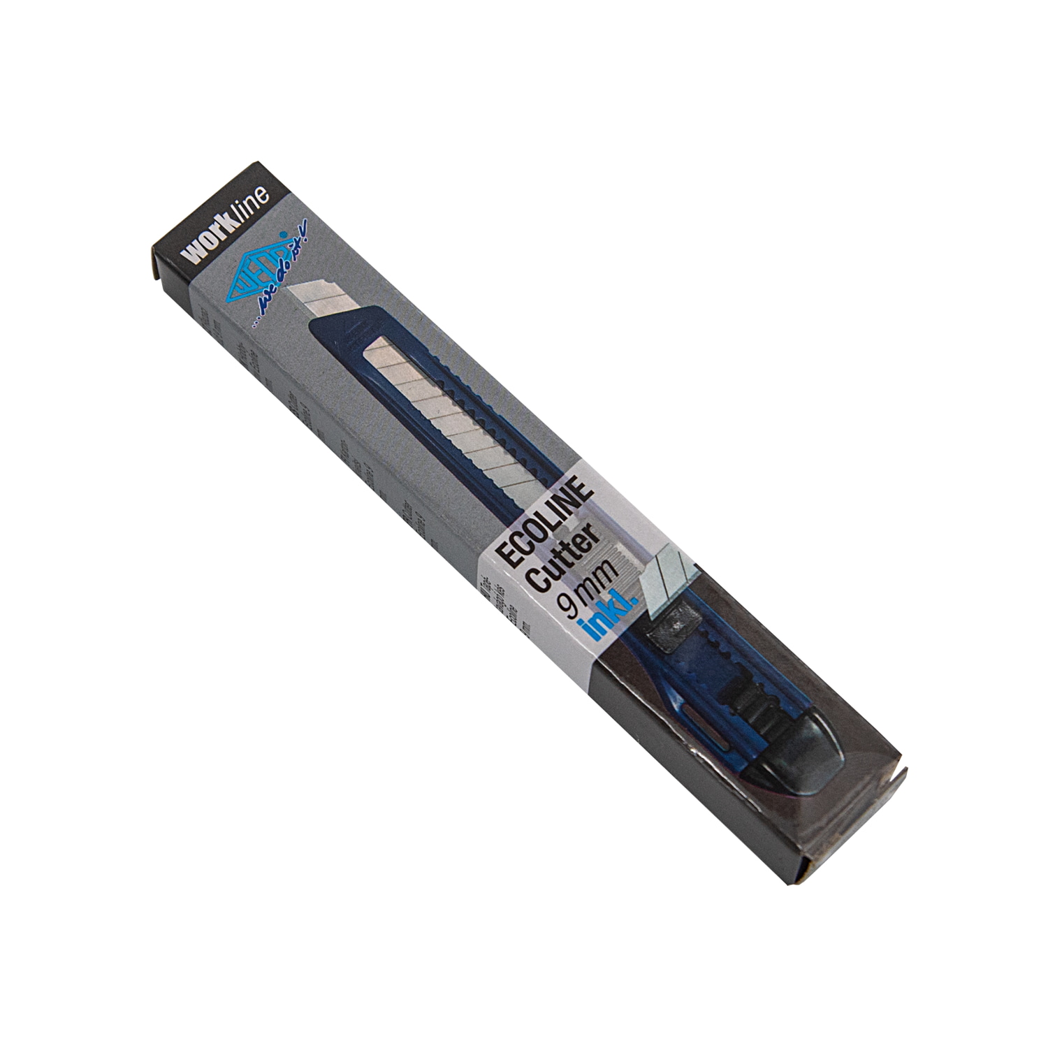 WEDO Cutter Kunststoff 9 mm bl, feststellbar