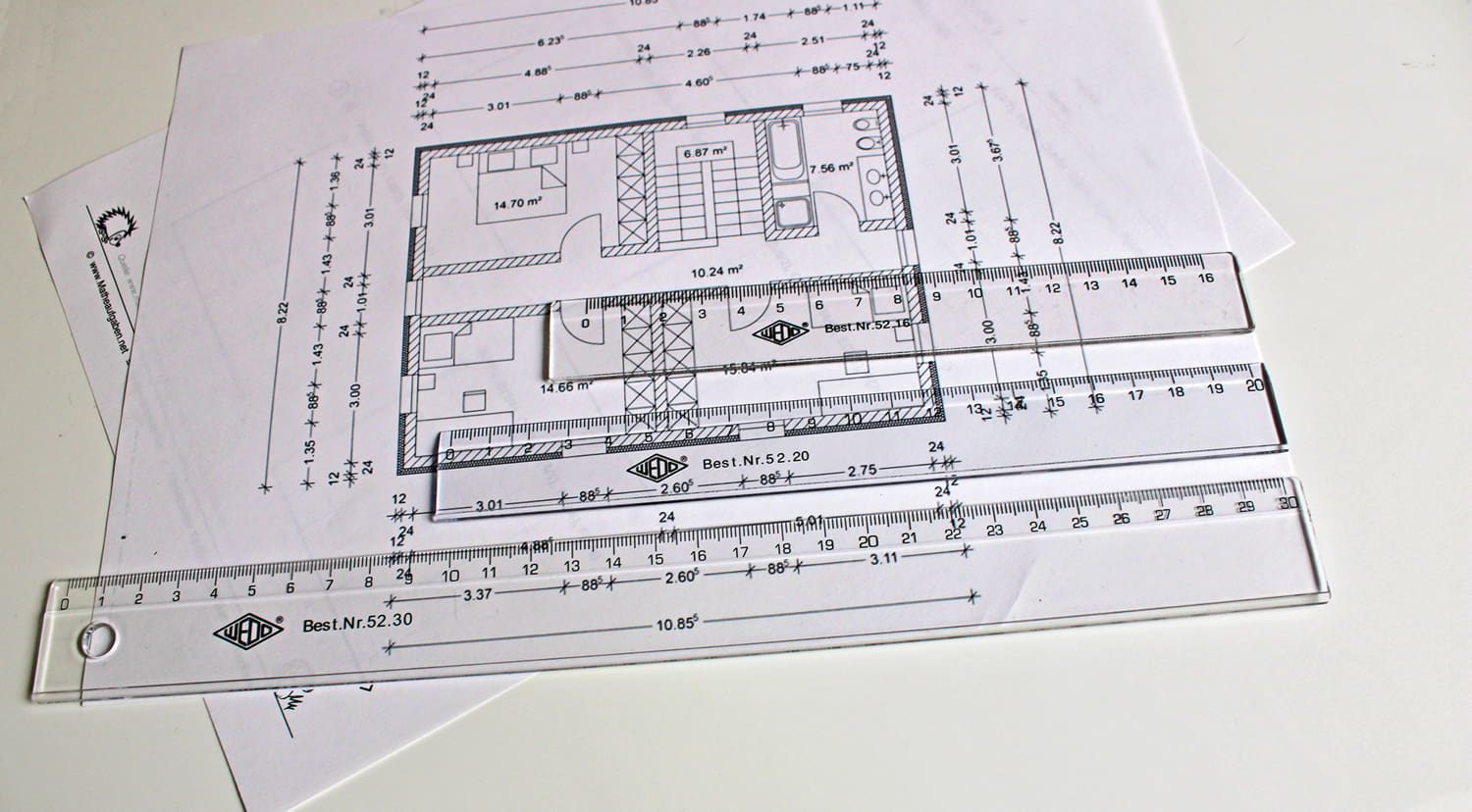 WEDO Lineal 16 cm Kunstst. Tr