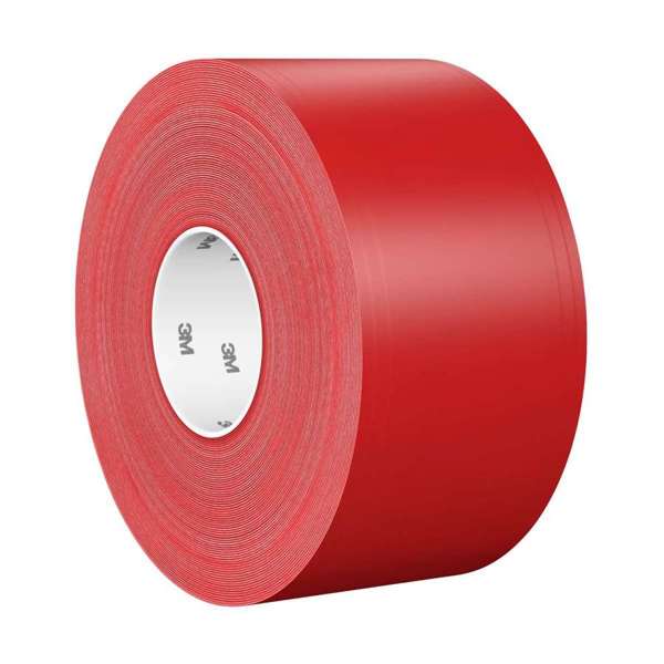 3M Langlebiges Bodenmarkierungsband 971L, 32.9 m x 102 mm, rot