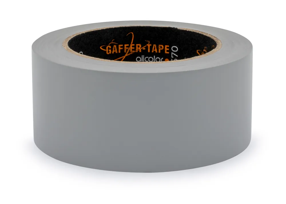Gaffer-Tape 670 Tanzbodenband PVC Klebeband, 33 m x 50 mm, grau