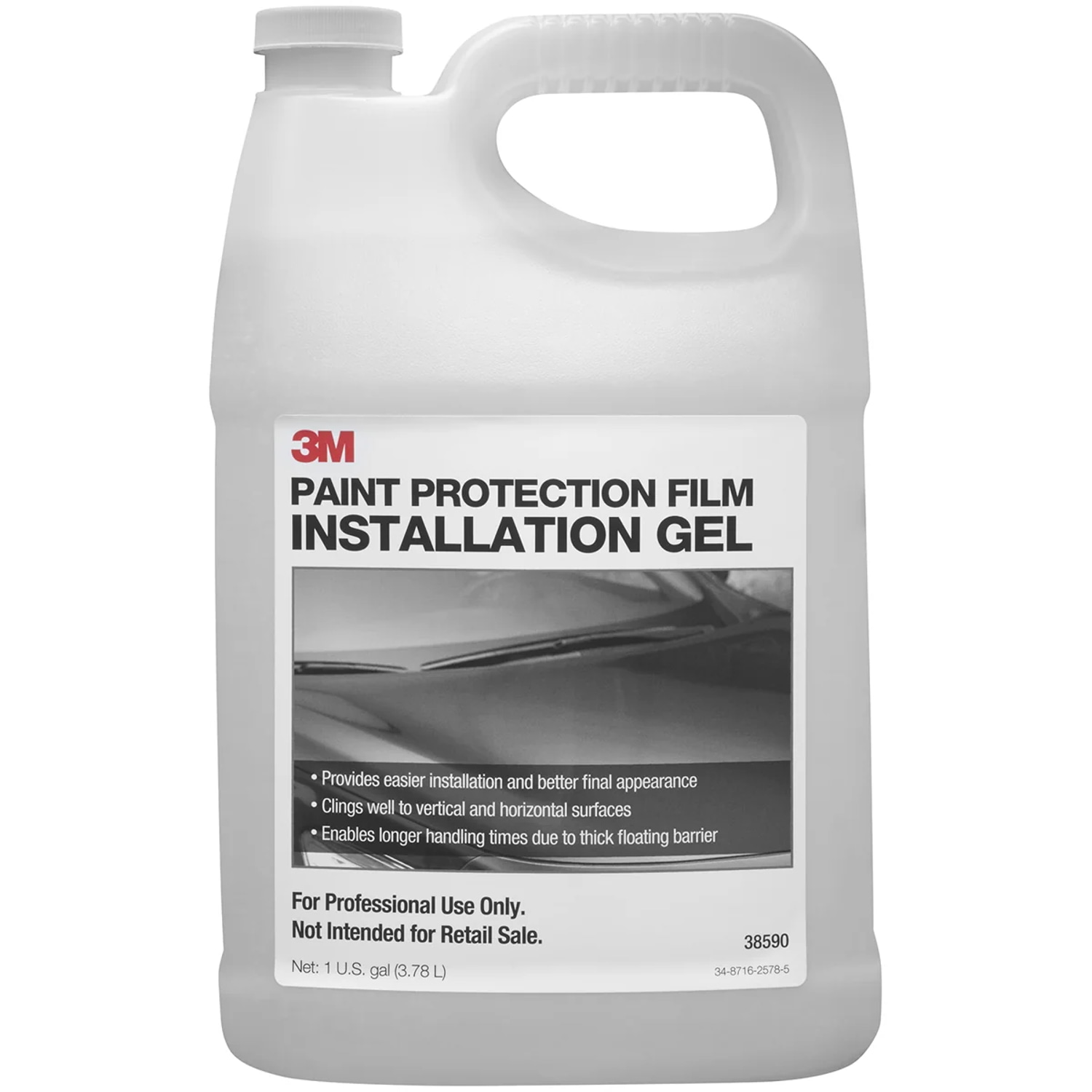 3M Paint Protection Film Installation Gel, 38590, 1 gallon, 4 per case