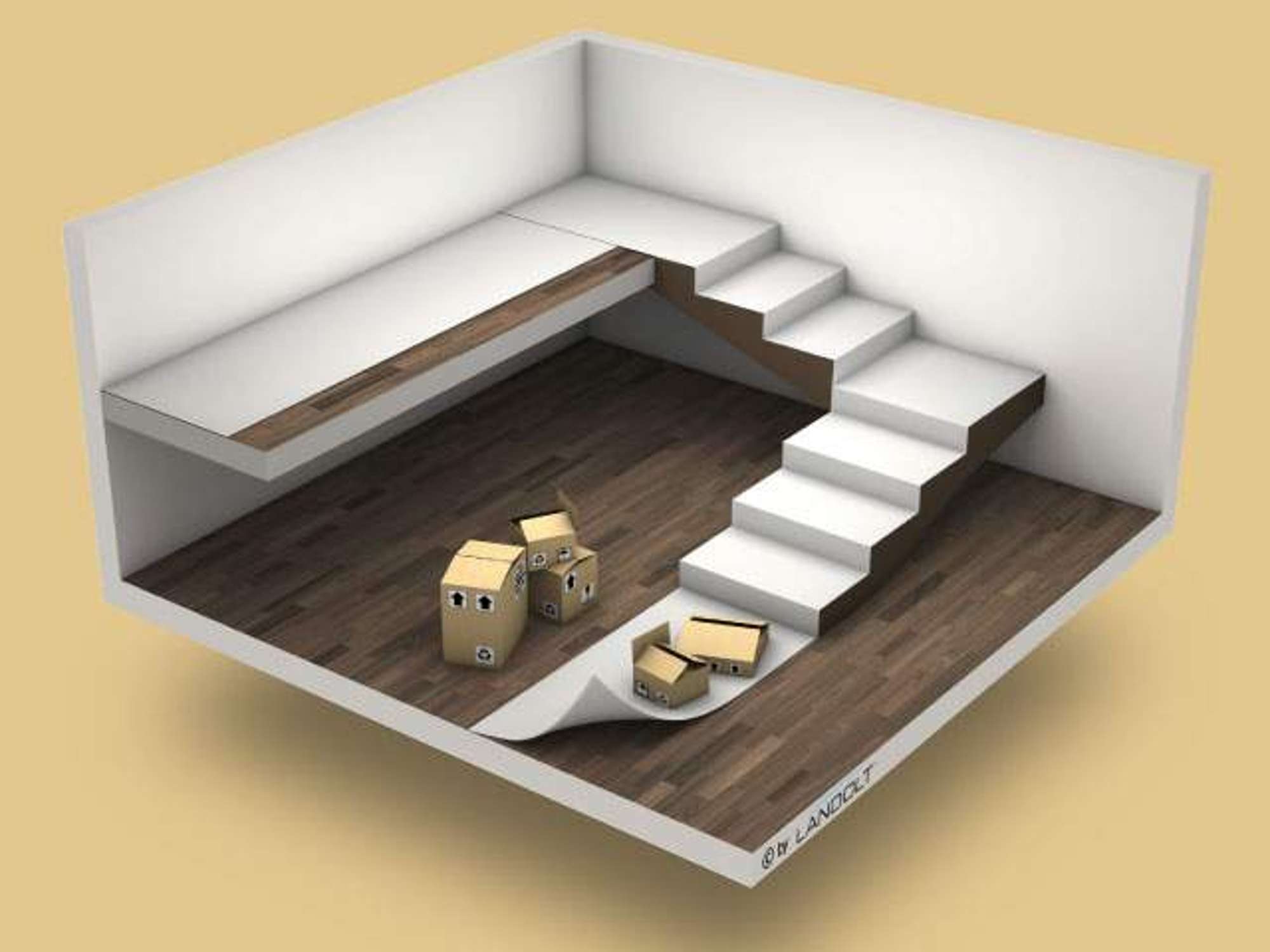 31005-000 Landolt Schutz- und Abdeckvlies Floorliner basic, 50 m x 1 m, weiß