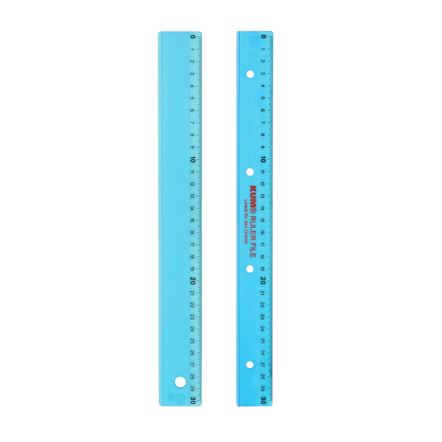 WEDO Lineal 30cm f.sort, KUM L3, Kunstst. POP