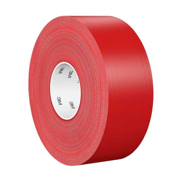 3M Langlebiges Bodenmarkierungsband 971L, 32.9 m x 75 mm, rot