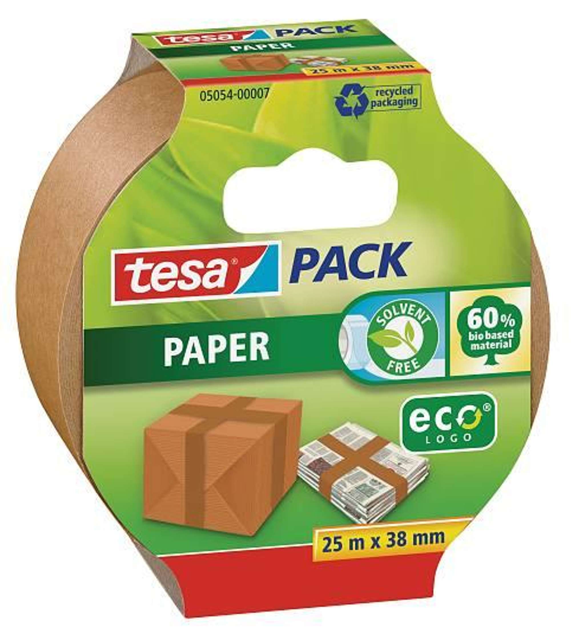 05054-000 tesapack Papier ecologo 25 m x 38 mm, 25 m x 38 mm