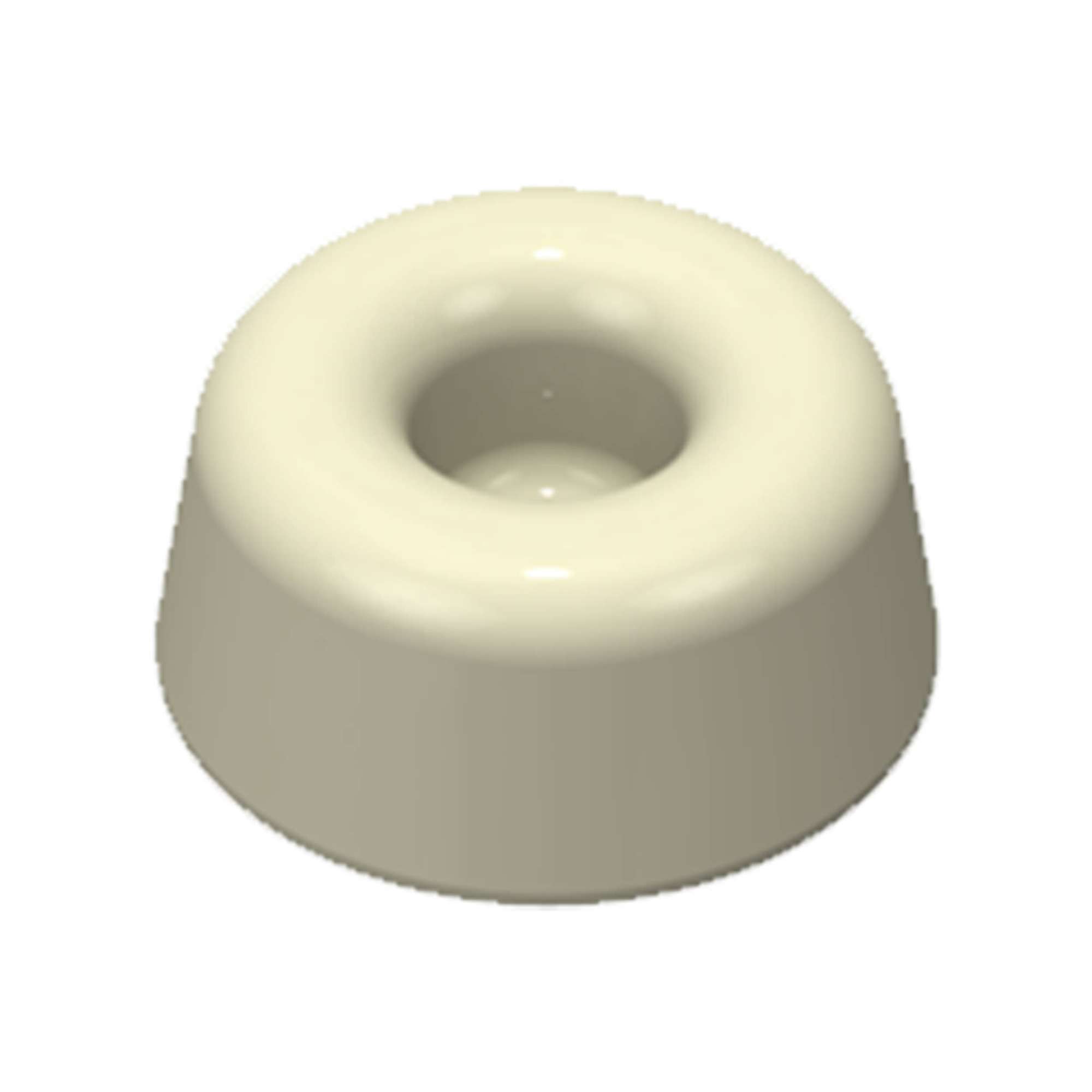 3M Bumpon SJ5009 Elastikpuffer, Weiss, 22,3 x 10,1 mm, Klebstoff Natur-Kautschuk R-30