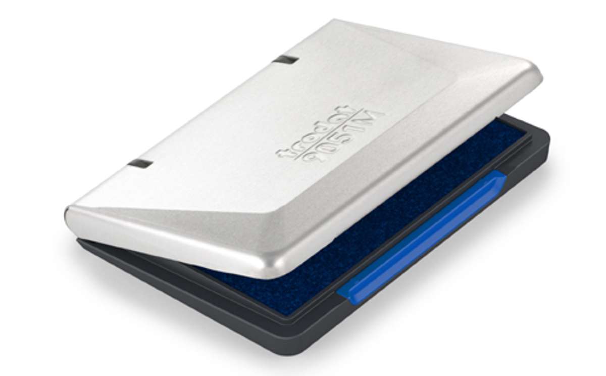 WEDO Stempelkissen Metall bl, Trodat 9053M 16x9cm